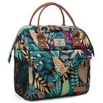 Lekesky 10L Insulated Lunch Bag for Women for Work Lunch Tote, Jungle