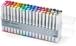 Copic Marker, Sketch Basic Colors Set of 72, Multicolored