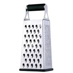 Stainless Steel Heavy-Duty Cheese Grater Professional Box Grater Kitchen Tools Four-sided Grater With Non-Slip Base