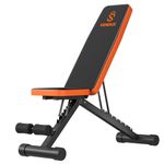 VENDUX Weight Bench Press, Foldable Workout Bench for Home Gym, 660 LBS Stable Incline Decline Bench for Full Body, Weight Benches for Home Gym, Sit up Bench Strength Training Benches