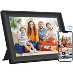 UK Technology Digital Photo Frame, 10.1 Inch Wifi Digital Photo Frame, 32GB Memory, HD IPS LCD Touch Screen, Auto-Rotate and Audio, Motion Detection, Share Photos And Videos Instantly via Frameo App