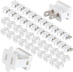 GFQHF Electric Plugs - 26PCS Male and Female Vampire Plug - SPT-1 White for Christmas Light Strings & Lamps and DIY Projects