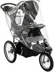 Nuby Rain Weather Shield for Jogging Stroller, Clear Stroller Cover with Storage Pocket, Only Fits Most Jogging Strollers