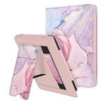 FINTIE Stand Case for 6.8" Kindle Paperwhite (11th Generation-2021) and Kindle Paperwhite Signature Edition - Premium PU Leather Sleeve Cover with Card Slot and Hand Strap, (Z-Glittering Marble)