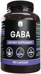 Pure Original Ingredients GABA (365 Capsules) No Magnesium Or Rice Fillers, Always Pure, Lab Verified