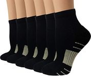 Copper Plantar Fasciitis Running Compression Socks for Men & Women –6 Pairs Arch Support Ankle Socks for Athletic&Travel…
