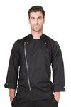 MixStuff Men's Black Full Sleeves XX-Large Chef Coat's (Chef Jacket)