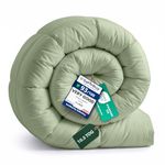 Utopia Bedding Duvet Double,10.5 Tog coverless Duvet with Corner Tabs, Box Stitched Quilt (Double, Sage Green)
