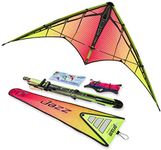 Prism Kite Technology JAZY Jazz 2.0 Dual-line Sport Kite, Infrared, Ready to Fly with Flying Lines, Wrist Straps, Winder, Instructions and Storage Bag