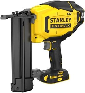 STANLEY FATMAX V20 | 18V 18 gauge Finishing Nailer - Up to 425 18Ga brad nails, Stores 100 Nails, Tool-free depth adjustment, LED work light, Nailer Only