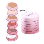 Gleva 5 In 1 Makeup stack WIth Concealer, Bronzer, Blusher, Compact & Highlighter Smooth & Blendable Formula - Travel Friendly, Quick & Easy to Use (Dusky)