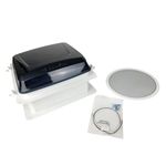 Fan-Tastic Vent RV Roof Vent, Manual 3 Speed 12 Volt RV Vent Fan, Manual Dome Lift RV Vent Cover, Model 1450 (White)