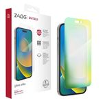 ZAGG InvisibleShield Glass Elite Screen Protector for iPhone 14 Pro, Shockproof, Smudgeproof, Scratch Resistant, Anti-Microbial, (Clear)