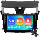 10.1 Inch WiFi 6 IPS Touchscreen Android 12 Bluetooth 5.4 Car Stereo for Nissan Altima with Wireless CarPlay & Android Auto 2+32GB Car Radio, Support GPS, FM Radio, Backup Camera, SWC,Dual USB