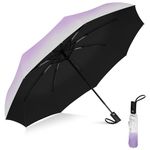 Rylan Umbrella Automatic Open Travel Umbrella with Wind Vent,Umbrella big size for men, Umbrella for girls, Umbrellas for rain,Windproof Umberalla Large for Man,Women(Purple Gray)