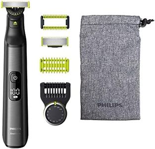 Philips OneBlade Pro Face + Body - Electric Beard Trimmer, Razor and Trimmer with 14 Length Settings and Skin Protection and Body Protection Attachment (Model QP6551/30)