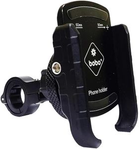 BOBO BM4 PRO Jaw-Grip with Vibration Contoller Waterproof Bike/Motorcycle/Scooter Mobile Phone Holder Mount, Ideal for Maps and GPS Navigation (Black)