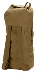 Rothco Canvas Double Strap Duffle Bag: 89.6L Capacity for Durability and Convenience – Coyote Brown