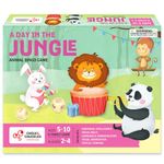 Chalk and Chuckles A Day in The Jungle – Animal Bingo Board Game for Kids 4-7 Years, Fun Family Game That Teaches Kindness and Social Skills, Educational Gift for Boys & Girls 5, 6 Years