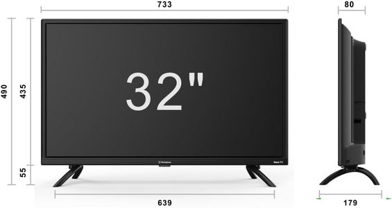 Westinghouse 32" Smart LED TV – Roku OS, HD, Dolby Audio, HDMI, USB