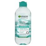 Garnier Micellar Hyaluronic Aloe Cleansing Water For Dehydrated Skin 400ml, Replumping Cleanser & Makeup Remover, Recognised By The British Skin Foundation, Use With Reusable Micellar Eco Pads