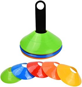 Vesaneae 20 Piezas Conos De Disco para Entrenamiento, Conos de Marcado, Conos de Disco para Entrenamiento de Fútbol, Juegos al Aire Libre para límites de Entrenamiento de fútbol, Marcado de Espacios