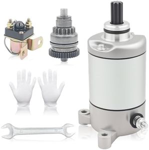 3084981 3090188 Starter Motor for Po-laris Sportsman 500 1996-2012 Magnum 425 1995-1998 Scrambler 500 with Drive Bendix Solenoid Relay (Silvery)