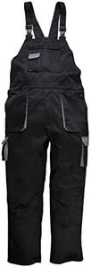 Atomic Contrast Bib & Brace (Large, Black)