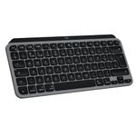 Logitech MX Keys Mini for Mac Minimalist Wireless Keyboard for MacBook Pro,Macbook Air,iMac,iPad, Compact, Bluetooth, Backlit Keys, USB-C, Fast, fluid Typing, QWERTY UK English Layout - Grey