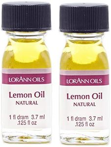 LorAnn Lemon Oil Super Strength, Natural Flavor, 1 dram (.0125 fl oz. 3.7 ml) - 2 pack