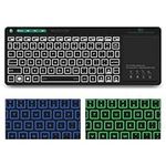 Rii Wireless Keyboard,Bluetooth Keyboard, Touchpad Keyboard,LED Backlight,Big Trackpad,Rechargeable Keyboard for Android TV Box,Smart TV,Xbox,Raspberry Pi,PC,Tablet,HTPC,Android,Windows,MacOS