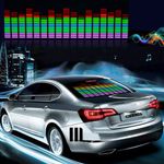 Sound Music Beat Activated Car Stickers Equalizer Glow Colorful LED Light Audio Voice Rhythm Lamp(90cm X 25cm)