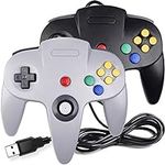 2 Pack USB Wired N64 Controller, su