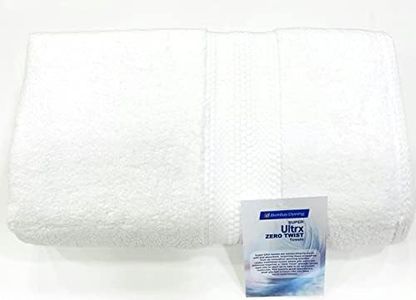 Bombay Dyeing Ultrx Large Bath Towel 650 GSM- White