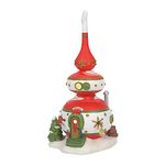 Department 56 North Pole Village Finny's Ornament House Lit Building, 9.5 Inch, Multicolor