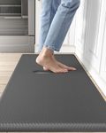 DEXI Anti Fatigue Kitchen Mat, 3/4 Inch Thick, Stain Resistant, Padded Cushioned Floor Comfort Mat for Home, Garage and Office Standing Desk, 70"x20", Grey