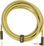 Fender Deluxe Series Instrument Cable, Straight/Angle, Tweed, 15ft