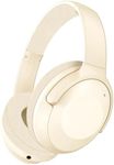 Bluetooth Headphones Over Ear,Up to 60H Playtime and HiFi Stereo Sound with Microphone,Foldable Lightweight Wireless Headset,Good for Gaming, Listening Music On Travel,Office for Women/Ladies (Beige)