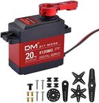 diymore 20KG Digital Servo Motor High Torque Full Metal Gear Servo Waterproof for RC Car Helicopter Airplane DIY, Control Angle 270°