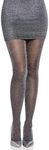 Leg Avenue 7130-06522 Lurex Shimmer Tights, O/S, Blk/Silver