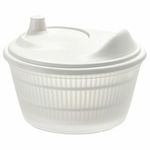 IKEA Synthetic Rubber Salad Checkered Spinner Bowl, White, 1 Piece, 2 Liter