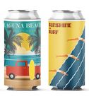 Coozybear 500ml Can Coozy/650ml Bottle Sleeve, Drink Insulator,Can Cooler (Set of 2,Large) (Beach Collection 2)