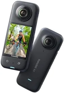 Insta360 X3 - Waterproof 360 Action Camera with 1/2" 48MP Sensors, 5.7K 360 Active HDR Video, 72MP 360 Photo, 4K Single-Lens, 60fps Me Mode, Stabilization, 2.29" Touchscreen, AI Editing, Live Stream