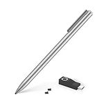 Adonit Dash 4, Multi-Device Stylus for iPad and Touchscreen, Duo Mode Active Digital Pencil with Palm Rejection, Compatible with iPad, iPhone, Android, and More- Matte Silver