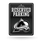 Rico Industries NHL Hockey Seattle Kraken Metal Parking Sign 8.5" x 11" Carbon Fiber Metal Parking Sign - Great for Man Cave, Bed Room, Office, Home Décor