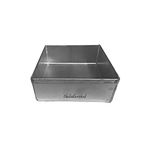 The bakers hub Aluminium Square Cake Mould Tin Bakeware Baking Pan Brownie Tray 7 inch and 2 inch Height for 750 Grams Cake, for OTG Oven and Microwave