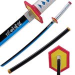 LQZJG Anime Bamboo Sword Cosplay Sword, Tomioka Giyuu Sword Katana 103 cm / 40 Inches