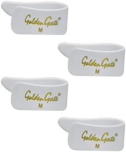Golden Gate GP-3W-4PK Thumb Pick – White – Medium – 4 Pack