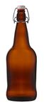 E.Z.Cap 1L Amber Swingtop Bottles Amazing for Beer and Kombucha Brewing - 6 Pack