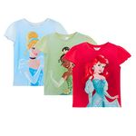 Disney Girls 3 Pack Princess T-Shirts 5-6 Years